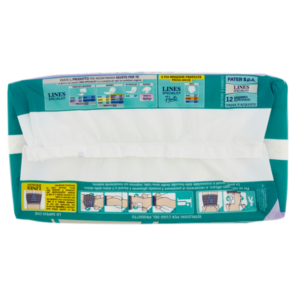 Lines Specialist Unisex Sagomati Super/Maxi 12 pz