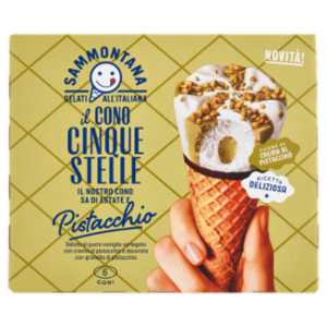 Sammontana Il Cono Cinque Stelle Pistacchio 6 x 60 g