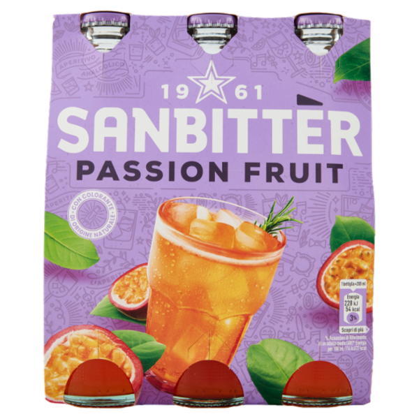 SANBITTÈR Passion Fruit 3x20cl