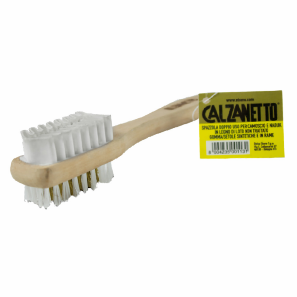 Calzanetto Spazzola in Legno per Camoscio/Nabuk