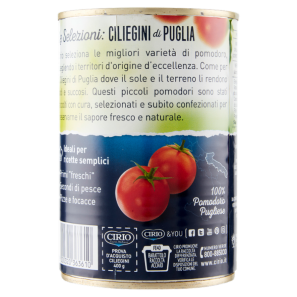 Cirio Le Selezioni Ciliegini di Puglia 400 g