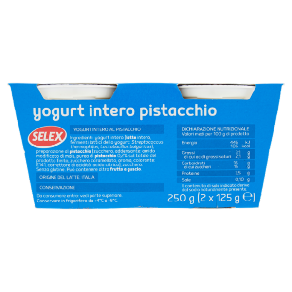 Selex Yogurt Intero Pistacchio 2x125 g