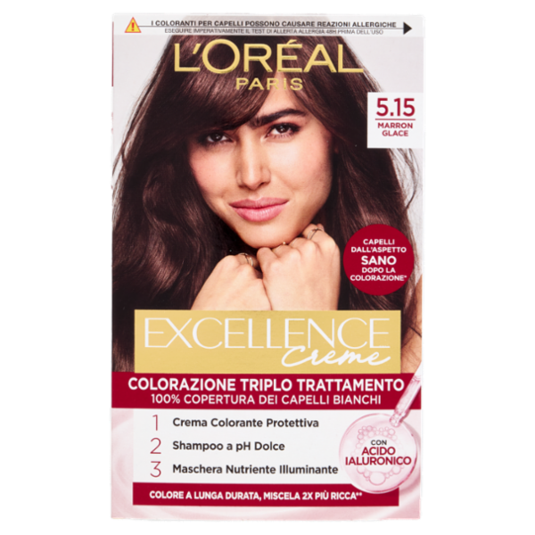 L'Oréal Paris Excellence Creme Colorazione Triplo Trattamento 5.15 Marron Glace