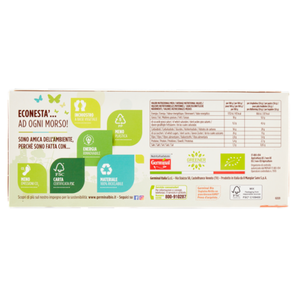 Germinal Bio Sfogliatina Mirtillo con grano Kamut 4 x 50 g