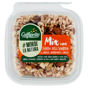 Colfiorito #Mordi La Natura Mix Con Farro Dell'Umbria Al Miele, Mandorle e Mela 120 g