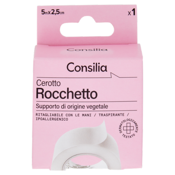 Consilia Cerotto in Tnt Bianco in Rocchetto 5mx2,5cm