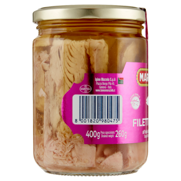 Maruzzella Filetti di Tonno all'olio di oliva lavorati a mano 400 g