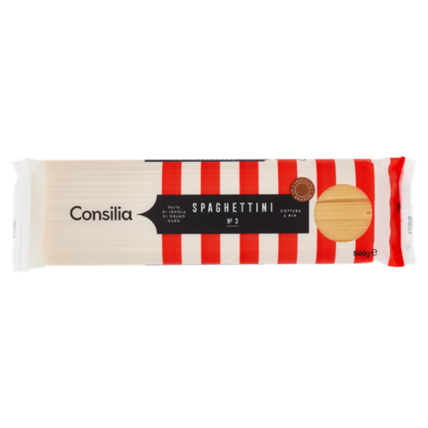 Consilia Pasta di Semola Trafilata al Bronzo Spaghettini 500 g