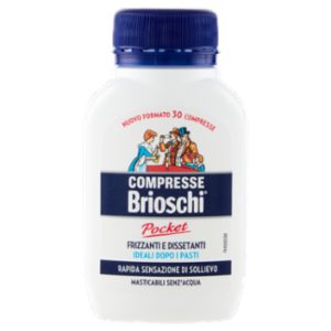 Brioschi Pocket Compresse Frizzanti e Dissetanti 30 g