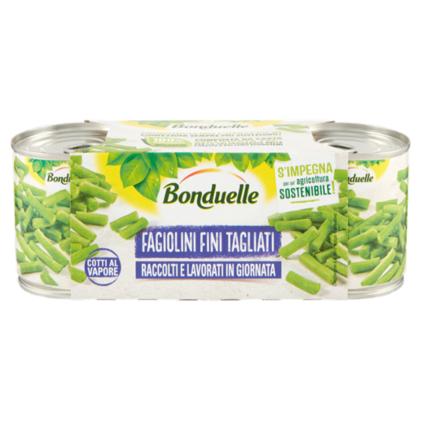Bonduelle Fagiolini Fini Tagliati 3 x 145 g