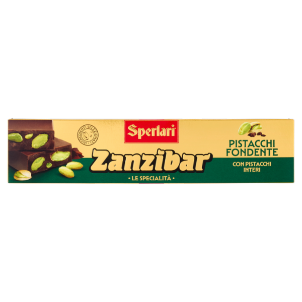 Sperlari Zanzibar le Specialità Pistacchi Fondente con Pistacchi Interi 200 g