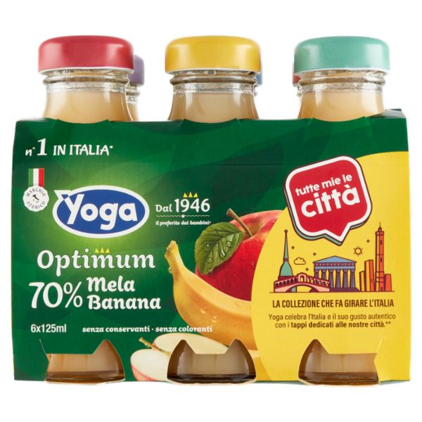 Yoga Optimum 70% Mela Banana 6 x 125 ml