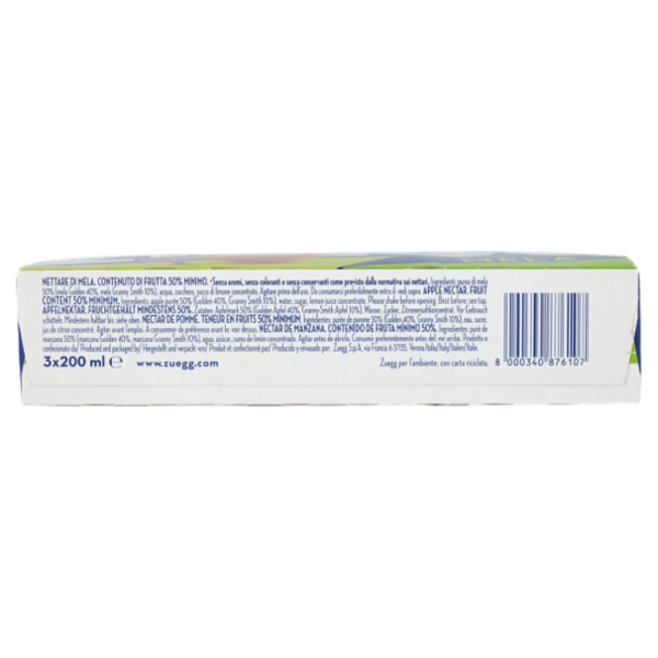 Zuegg Nettare di Mela 3 x 200 ml