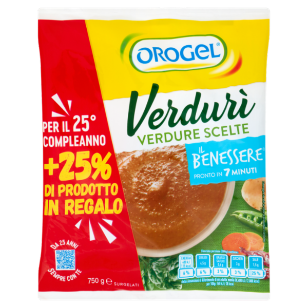Orogel Il Benessere Verdurì Verdure Scelte Surgelati 750 g