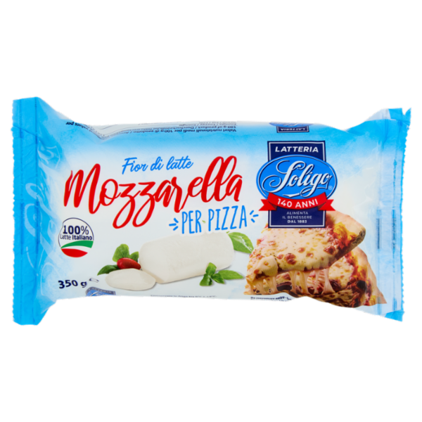 Latteria Soligo Fior di latte Mozzarella per Pizza 350 g