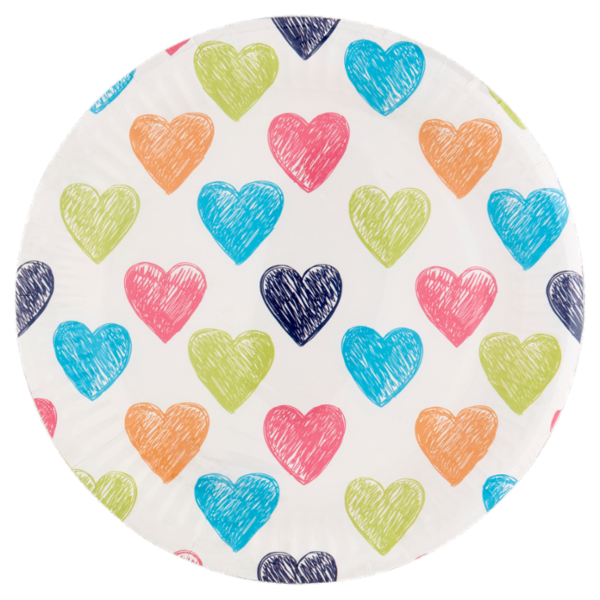 Smart Ecotable Piatti in cartoncino ø18 cm Sketch 8 pz