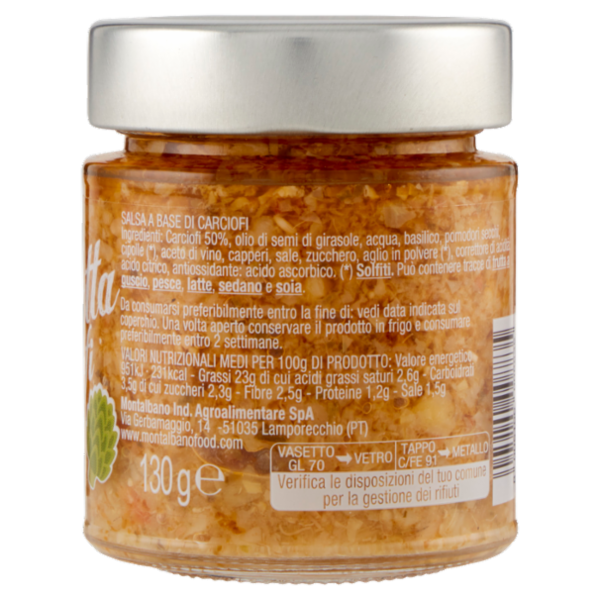 montalbano Bruschetta ai carciofi 130 g