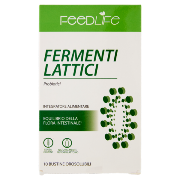 FeedLife Fermenti Lattici Probiotici Bustine Orosolubili 10 x 1,2 g