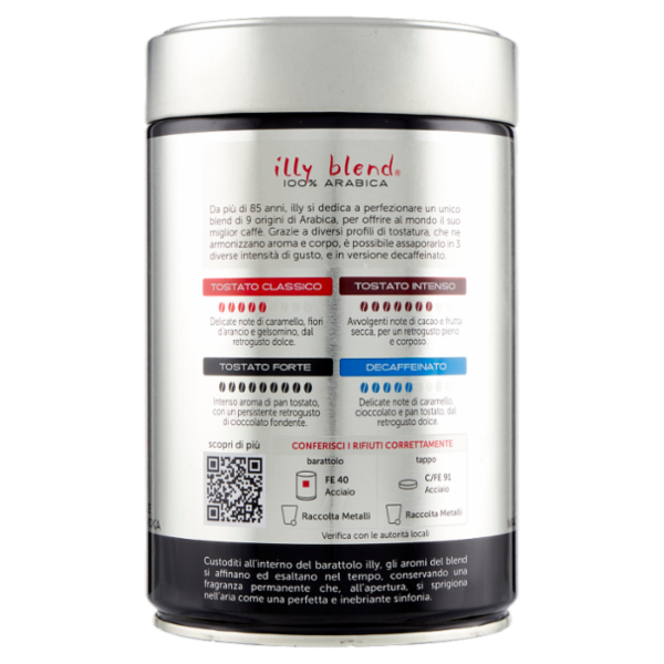 illy Tostato Forte Caffè Macinato Ideale per Moka 250 g