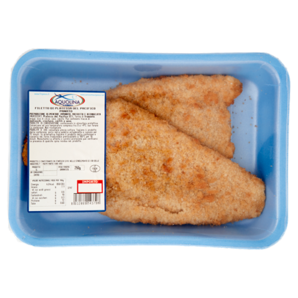 Aquolina Filetto di Platessa del Pacifico Panato 250 g