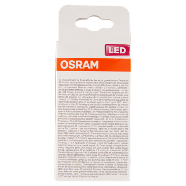 Osram Led Star Classic A 40 Warm White 4.0 W E27