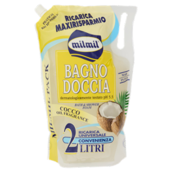 Milmil Bagno Doccia Cocco Oil Fragrance Ricarica Universale 2 Litri