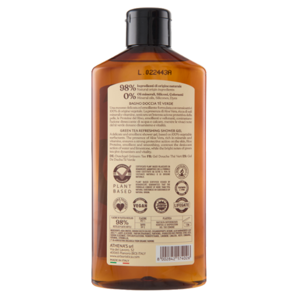 l'Erboristica Bagno Doccia Tè Verde Rinfrescante 400 ml