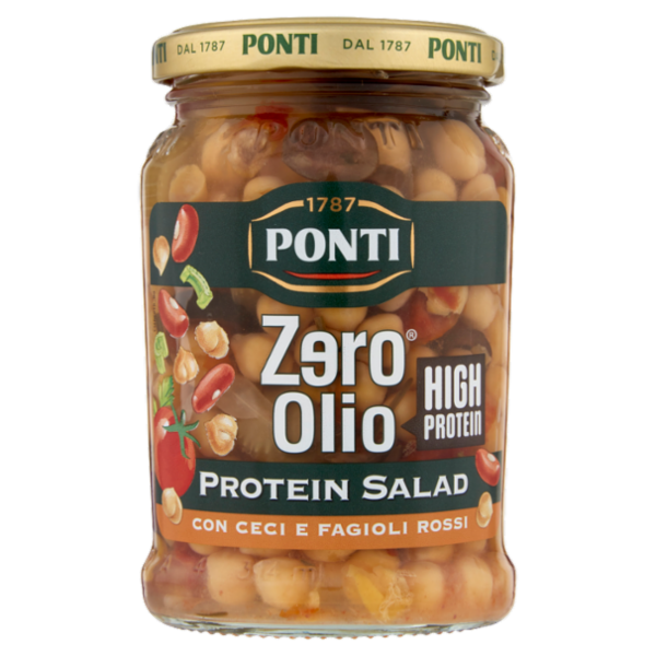 Ponti Zero Olio Protein Salad con Ceci e Fagioli Rossi 285 g