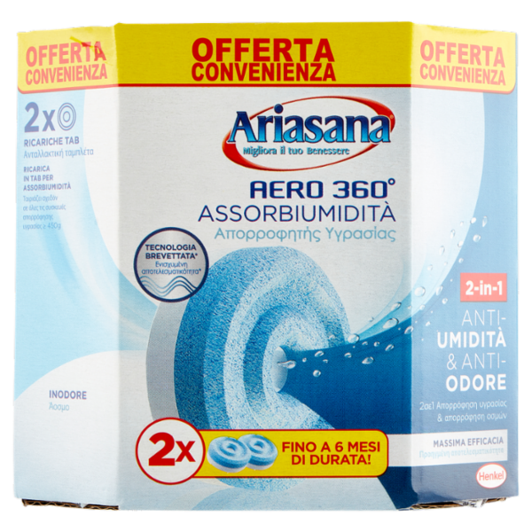 ARIASANA Aero Tab Inodore bipack 2 x 450 g
