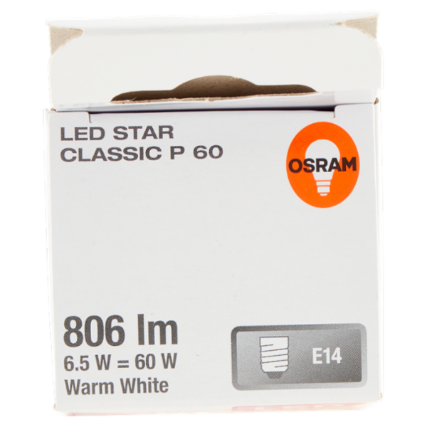 Osram Led Star Classic P 60 Warm White 6.5 W E14