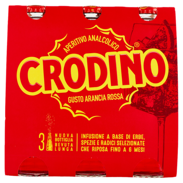Crodino Gusto Arancia Rossa 3 x 17,5 cl