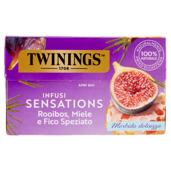Twinings Infusi aromatizzati Sensations Rooibos, Miele e Fico Speziato 20 x 2 g