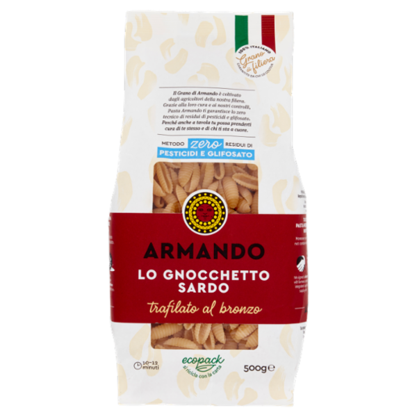 Armando Metodo zero Residui di Pesticidi e Glifosato lo Gnocchetto Sardo 500 g