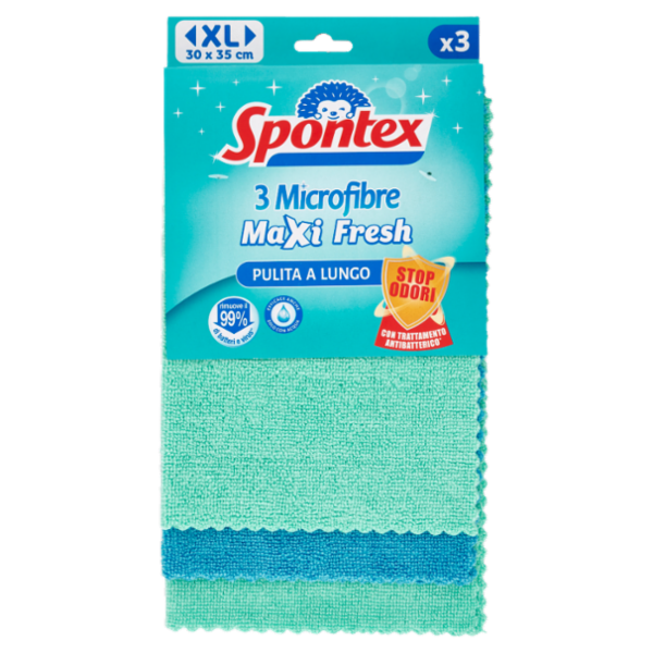 Spontex Microfibre Maxi Fresh x3