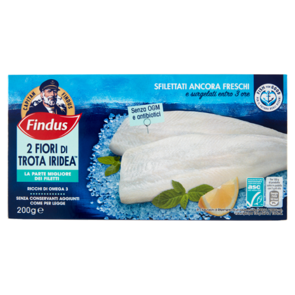 Capitan Findus 2 Fiori di Trota Iridea 200 g