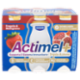 ACTIMEL Tripla Azione, Yogurt da Bere con Vit D e C e Magnesio, gusto Fragola&Melograno,6x100G