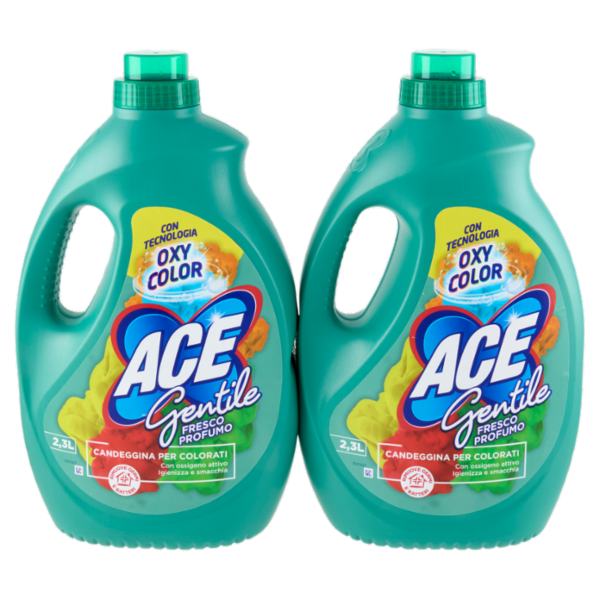 Ace Gentile Fresco Profumo Candeggina per Colorati 2 x 2,3 L