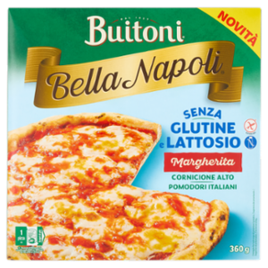 Buitoni Bella Napoli Margherita Senza Glutine e Senza Lattosio Pizza Surgelata 1 Pizza 360g