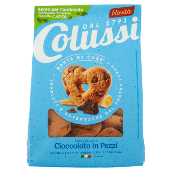 Colussi Biscotti con Cioccolato in Pezzi 300 g