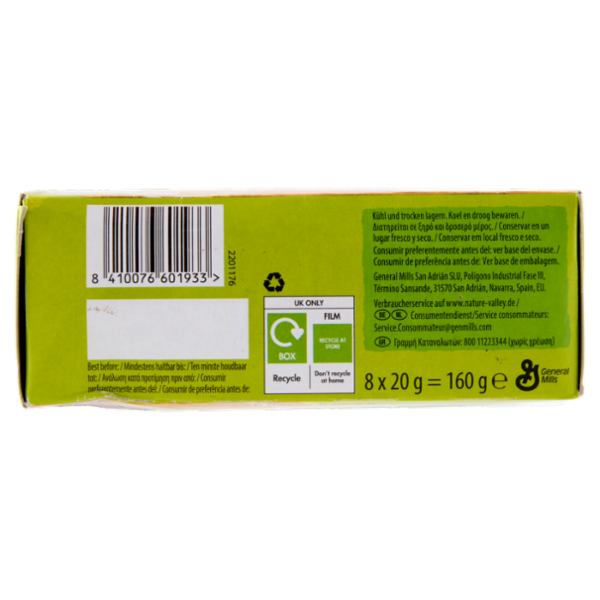 Nature Valley Crunchy Dipped Milk Chocolate Flavour 8 x 20 g