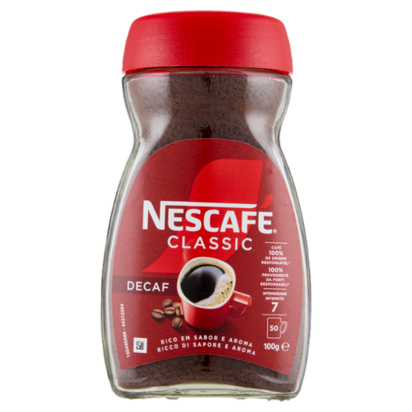 NESCAFÉ Classic Decaf Caffè Solubile Decaffeinato Barattolo 100g