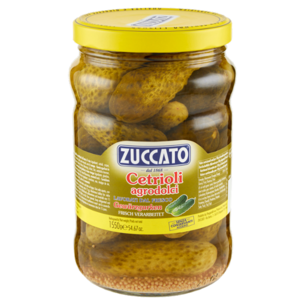 Zuccato Cetrioli agrodolci 1550 g