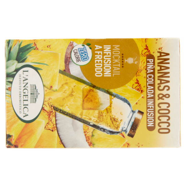 L'Angelica Mocktail Infusioni a Freddo Ananas & Cocco Piña Colada Infusion 18 Filtri 36 g