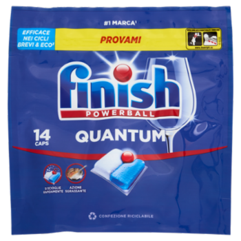Finish Quantum Regular Pastiglie Lavastoviglie 14 Lavaggi 145,6 g