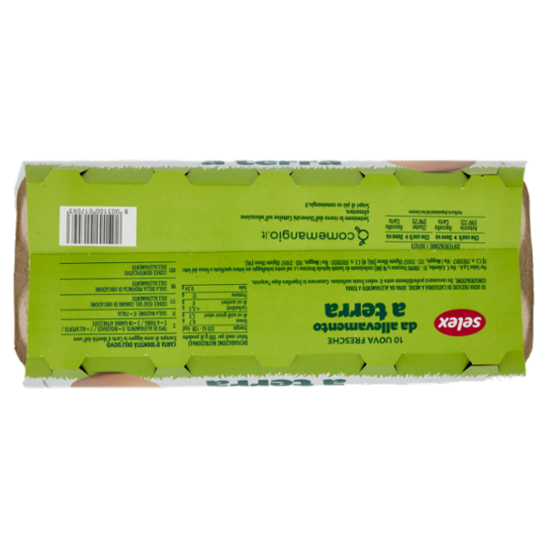 Selex 10 Uova Fresche Medie da Allevamento a Terra Categoria A