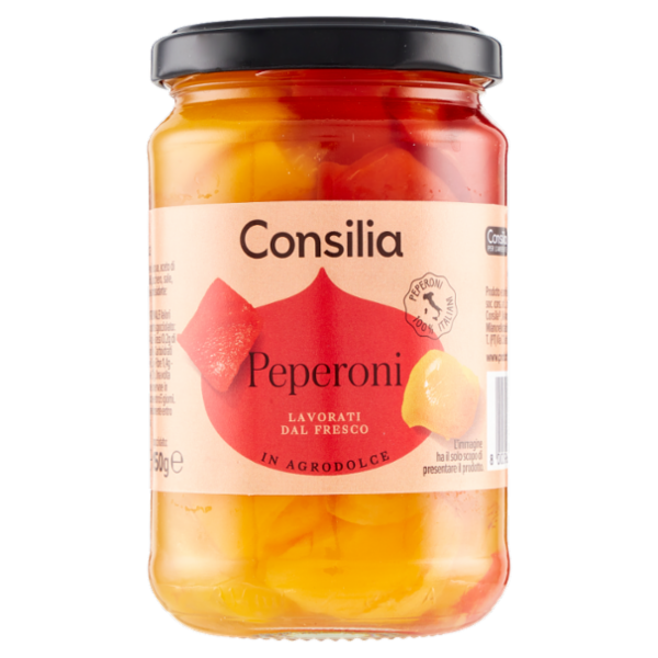 Consilia Peperoni Giallo Rossi in Agrodolce 300 g