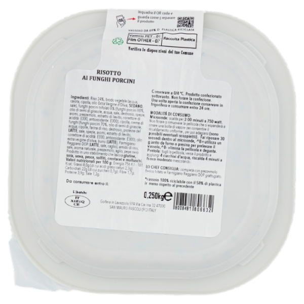 Golfera Ben Fatto Risotto ai Funghi Porcini 0,250 kg