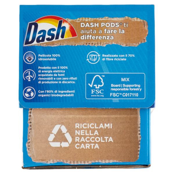 Dash Pods Detersivo Lavatrice In Capsule, Classico, 31 Lavaggi 604,5 g