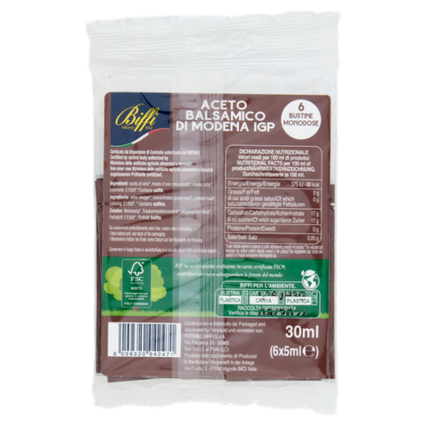 Biffi Aceto Balsamico di Modena IGP 6 x 5 ml