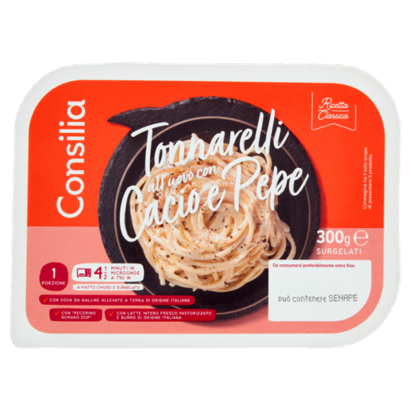 Consilia Tonnarelli Cacio e Pepe Surgelati 300 g